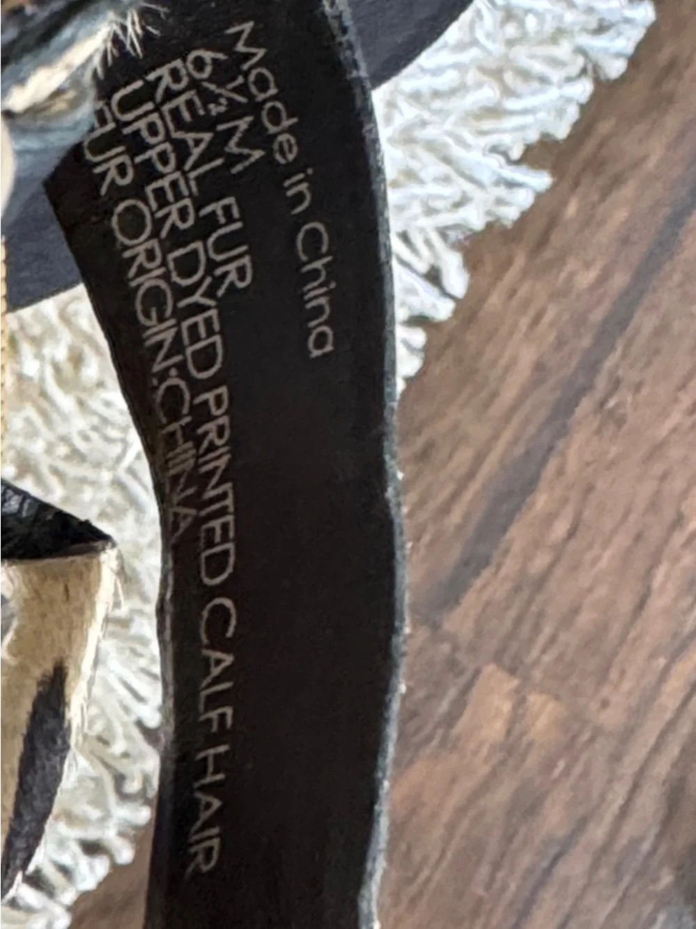 Diane Von Furstenberg Leopard Haircalf Slingback Sandals - Black & Cream